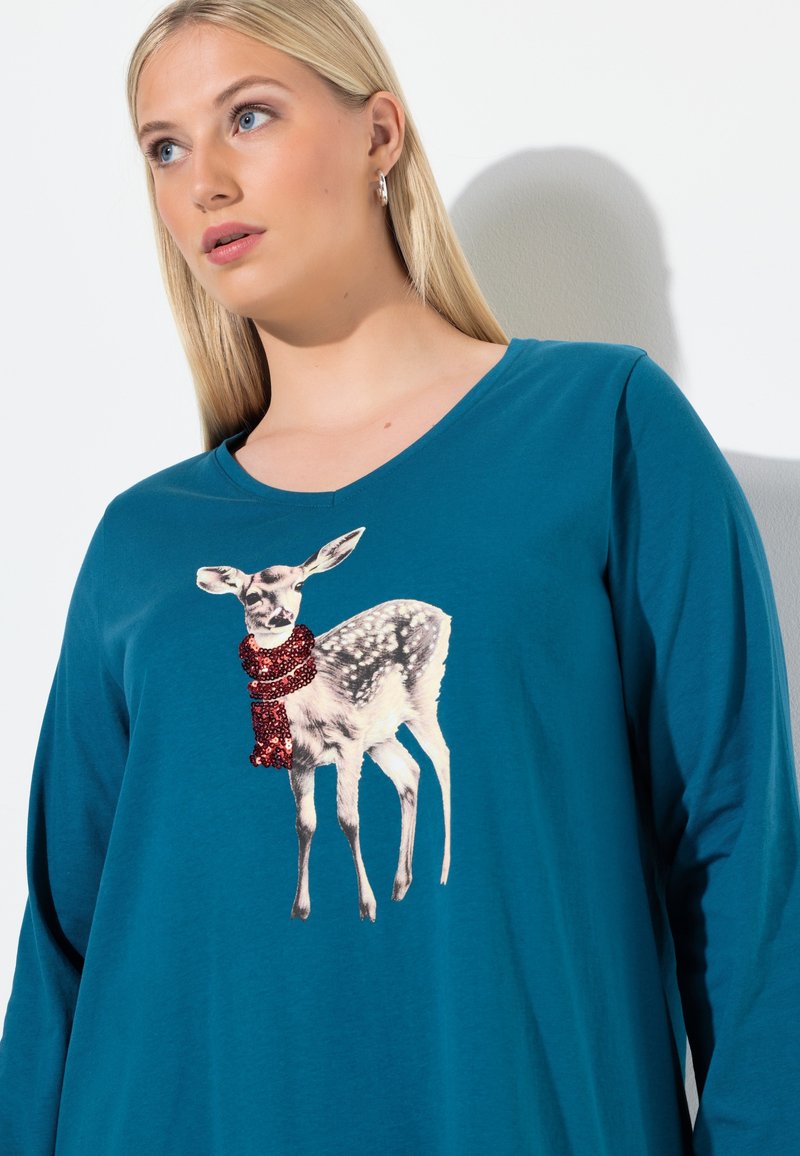 Camiseta De Manga Larga Ulla Popken Para Mujer Camiseta De Manga Larga