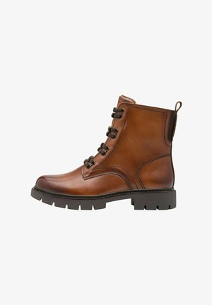 Tamaris Stivaletti con plateau - cognac