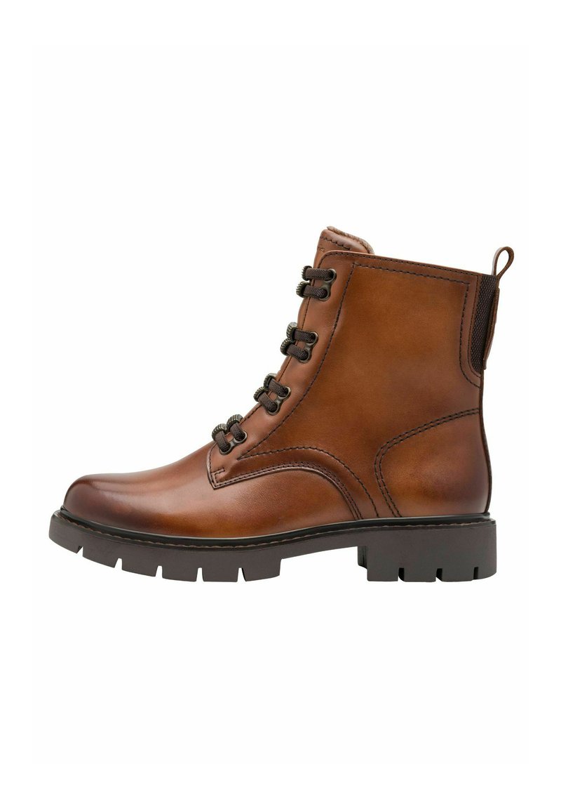 Tamaris Bottines à plateau - cognac