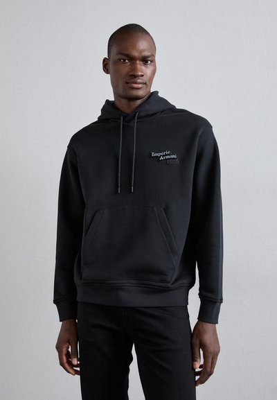 Emporio Armani FELPA - Majica s kapuljačom - black