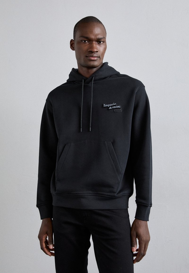 Emporio Armani FELPA - Jersey con capucha - black