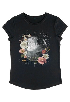 Star Wars, STAR WARS: CLASSIC FLORAL DEATH STAR - T-shirt print - black