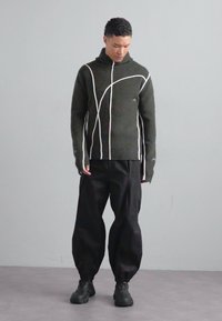 A-COLD-WALL* CONTOUR - Sweat à capuche - grey/green olive grey