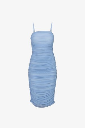 WAL G., JULIANNE ROUCHED MIDI - Robe de soirée - powder blue