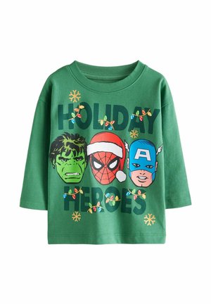 REGULAR FIT - MARVEL CHRISTMAS - Ilgarankovis viršutinės dalies drabužis - green