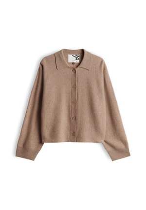 OPUS, RELAXED FIT - Cardigan - light mocca