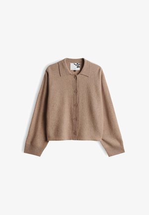 OPUS, RELAXED FIT - Cardigan - light mocca