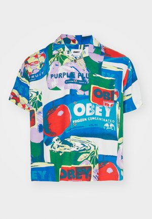 Obey Clothing FRUIT CANS UNISEX - Camisa - white/multi-coloured