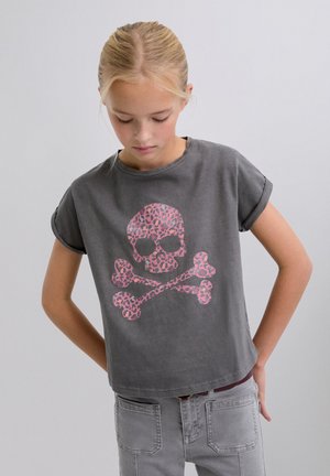 LEOSKULL - T-shirt print - anthracite