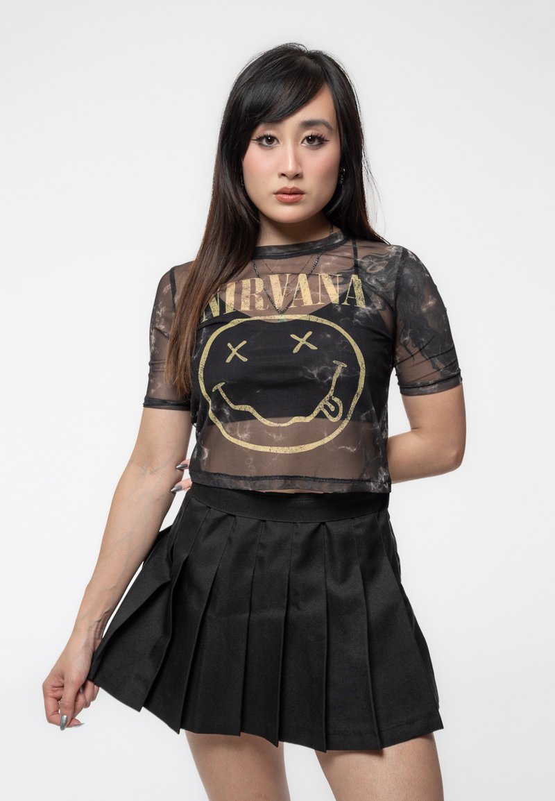 Paradiso Clothing NIRVANA SMILEY  - Print T-shirt - black
