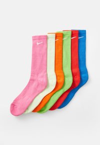 EVERYDAY PLUS CREW UNISEX 6 PACK - Chaussettes de sport - barely volt/action green/photo blue/pinksicle/crimson/safety orange