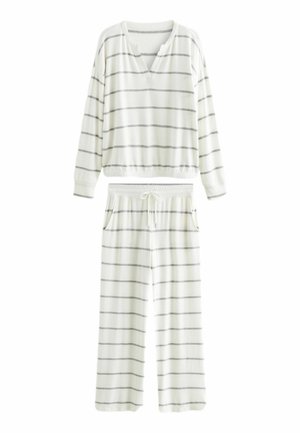LONG SLEEVE SET - Pizsama szett - white stripe