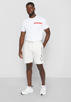 SIGNATURE TAPED TEE 3 PACK - Print T-shirt - grey marl/white/navy