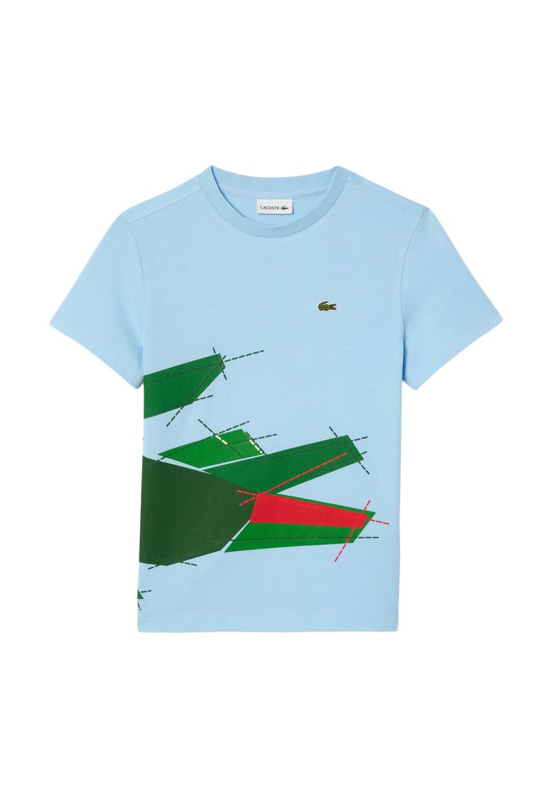 Lacoste T-shirt print blauw