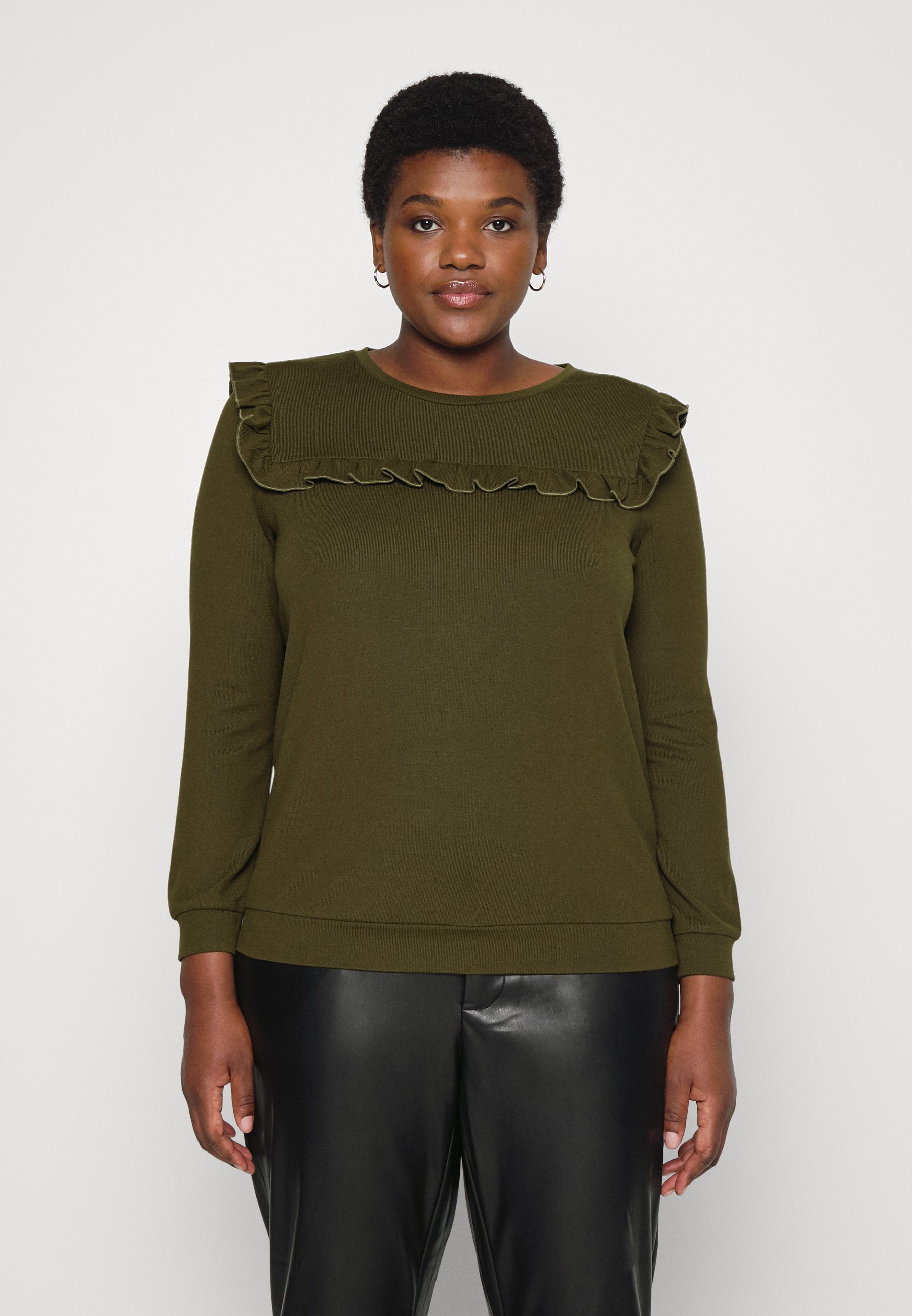 Vero Moda Curve VMNILLE O NECK FRILL 