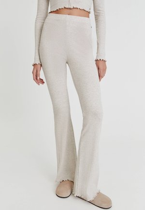 Jean flare - mottled beige