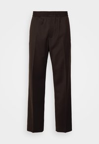 RELAXED TROUSERS - Pantalones - dark brown