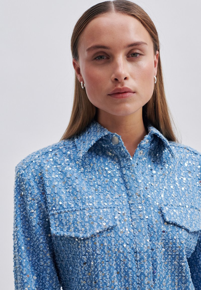 white christmas dresses Dera Denim Tunic Dress – secondfemale.com