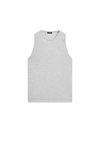 Massimo Dutti SLEEVELESS ROUND NECK - Jednoduché tričko - grey