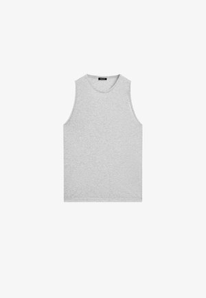 Massimo Dutti SLEEVELESS ROUND NECK - T-shirt basic - grey