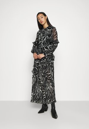 ZEBRA PLEATED - Maxi dress - mono