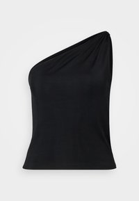 Abercrombie & Fitch VARIGATED KNOTTED TANK - Top - black beauty