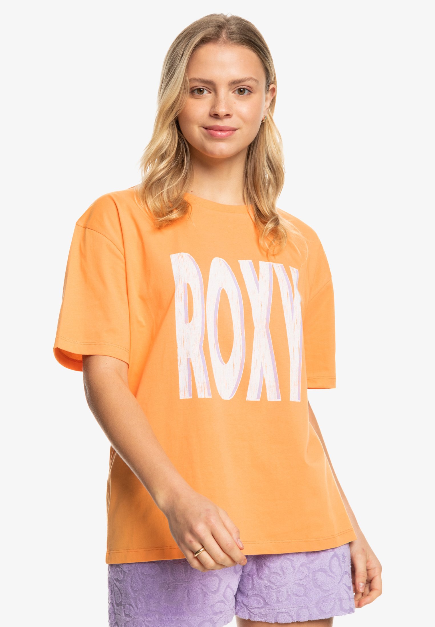 ROXY Damen T-Shirt 'Under The Sky' – Bio-Baumwolle, Lässiger Schnitt – 1er Pack