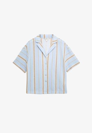 Marks & Spencer, STRIPED TEXTURED RESORT SHIRT. - Hemdbluse - blue mix