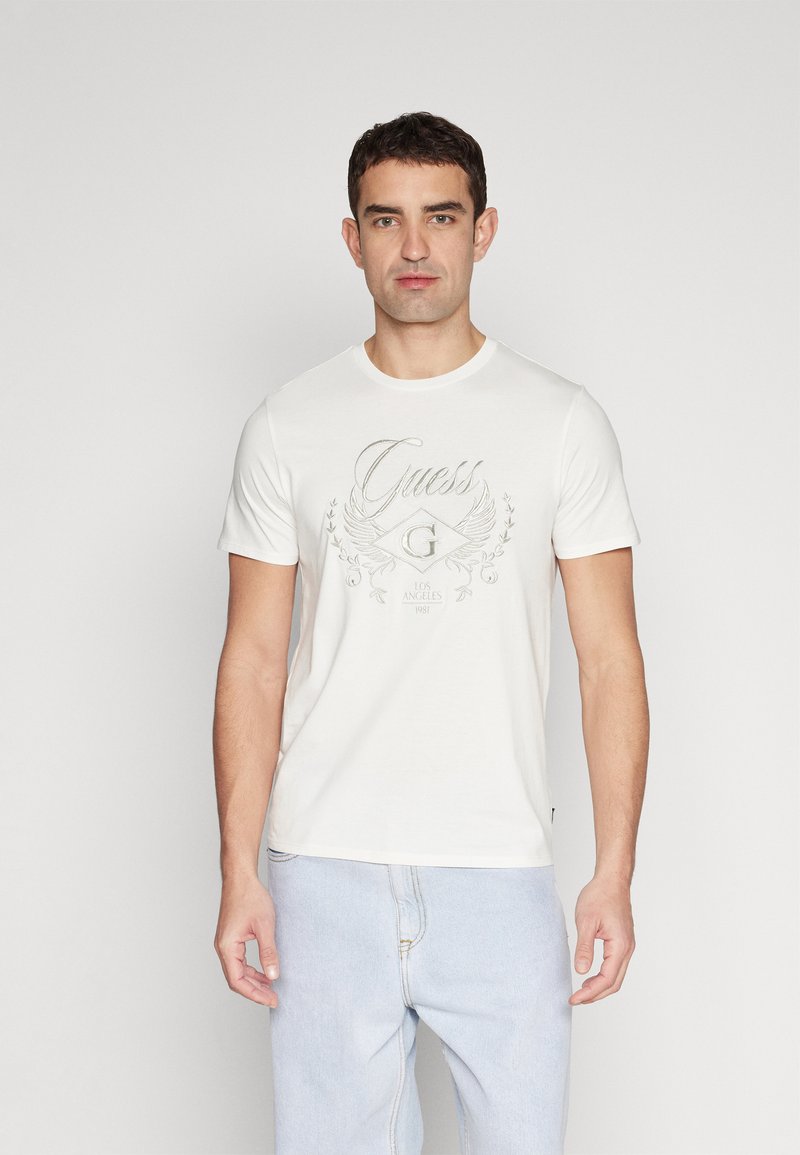 Guess Camiseta estampada - salt white