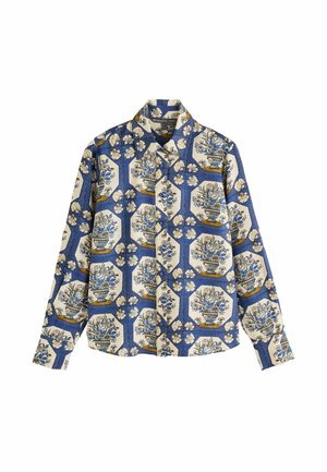 Next, LONG SLEEVE SHIRT - Button-down blouse - national trust x next blue floral vase print