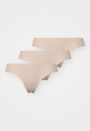 Hunkemöller INVISIBLE 3 PACK - String - tan