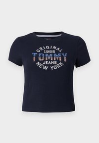 SLIM TEE - Tričko s potlačou - dark night navy