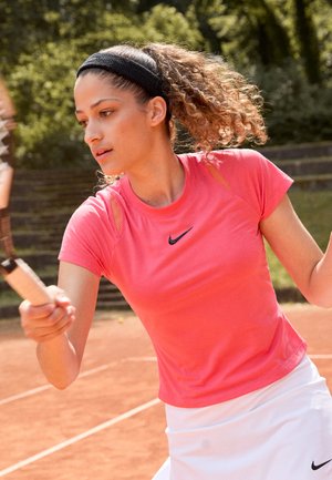 T-Shirt sport - aster pink/black