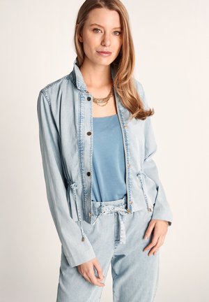 Button-down blouse - light blue