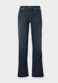 JOELLA PANTS - Šiek tiek platėjantys apačioje džinsai - dark blue