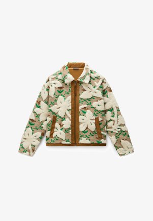 Napapijri, T-BLOOM FZ W FLOWER WOM FZY, zielony