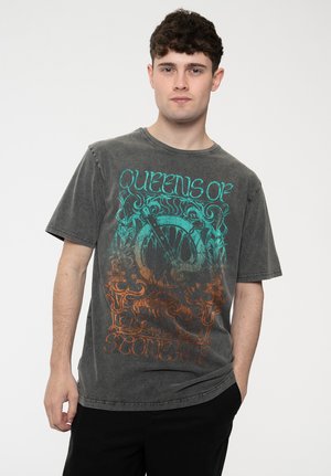 QUEENS OF THE STONE AGE MONTAGE - Print T-shirt - charcoal