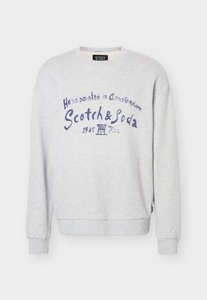 Scotch & Soda, FRONT CHEST ARTWORK RELAXED FIT - Φούτερ - grey melange