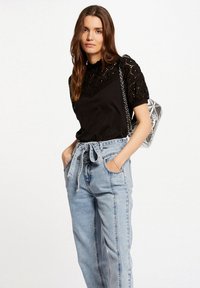 Morgan - SHORT-SLEEVED - Blouse - noir Miniatuurafbeelding 1