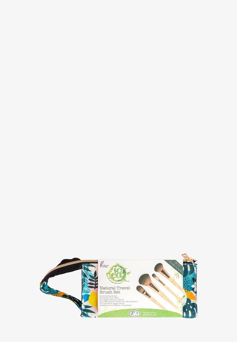 So Eco - SO ECO NATURAL TRAVEL BRUSH SET - Make-up Brush Set - multicoloured, Forstørre