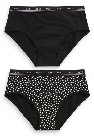 Next 2 PACK - Menstruationsunterwäsche - black spot print