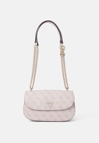 Guess ERICA FLAP - Cross body bag - dusty rose logo