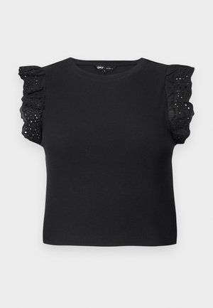 ONLY, ONLMATHILDA - Tricou cu imprimeu - black
