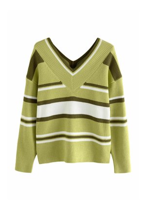 V-NECK - Pulover - olive green
