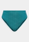 SWIM WOMEN EMBOSSED HIGH WAIST BRIEFS - Κάτω μέρος μπικίνι - emerald ice