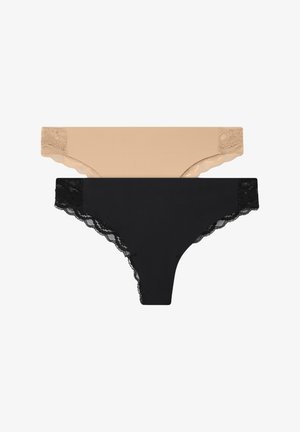 Terranova, 2 PACK - Perizoma - 1x Black, 1x Nude