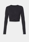 WOMENS LONG SLEEVE - Hosszú ujjú felső - black