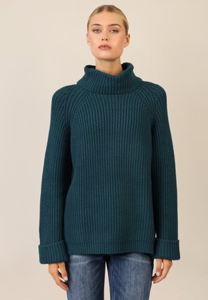 Strickpullover - dunkelgrün