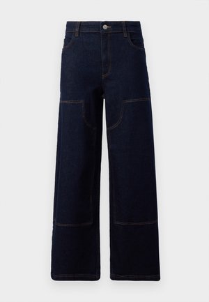 NAMRA - Wide Leg - dark-blue denim