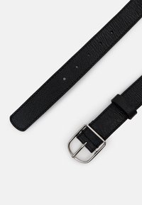 Zign LEATHER - Riem - black/silver-coloured